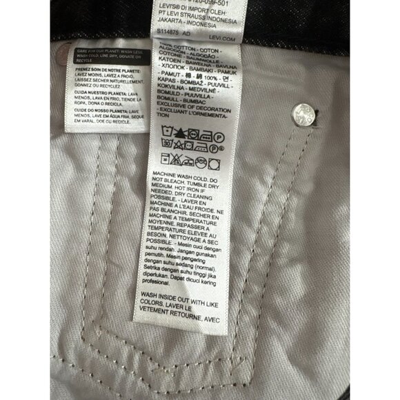 Levi's x Undercover "Light Darkness" Baggy Jeans Size 30 color Black NWT - Picture 6 of 8